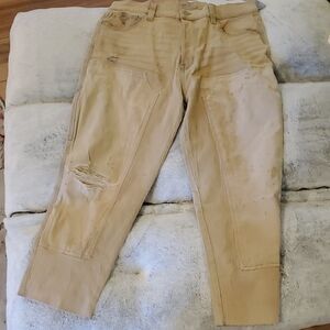 Hudson Jeans Tan Distressed Men Pants